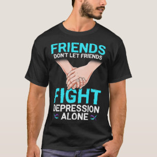 Depression Men Women Suicide Prevention Awareness T-Shirt