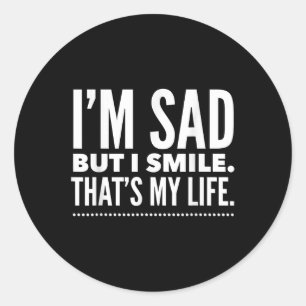 Depression Mental Health Awareness Classic Round Sticker