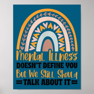 Depression Mental Illness Mental Health Awareness  Poster