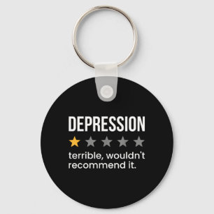 Depression One Star Rating Depression Awareness Key Ring