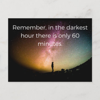Depression quote postcard greeting card