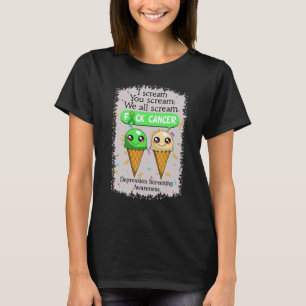 Depression Screening Awareness Cute Ice Creams Sa T-Shirt