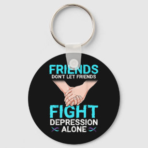 Depression Shirt Men Women Suicide Prevention Awar Key Ring