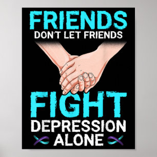 Depression Shirt Men Women Suicide Prevention Awar Poster