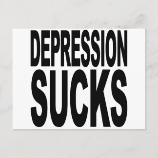 Depression Sucks Postcard