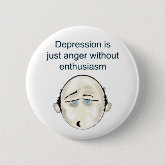 depressionblk T 6 Cm Round Badge
