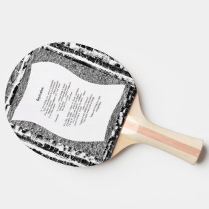 Deprivation Ping Pong Paddle