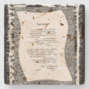 Deprivation Stone Coaster