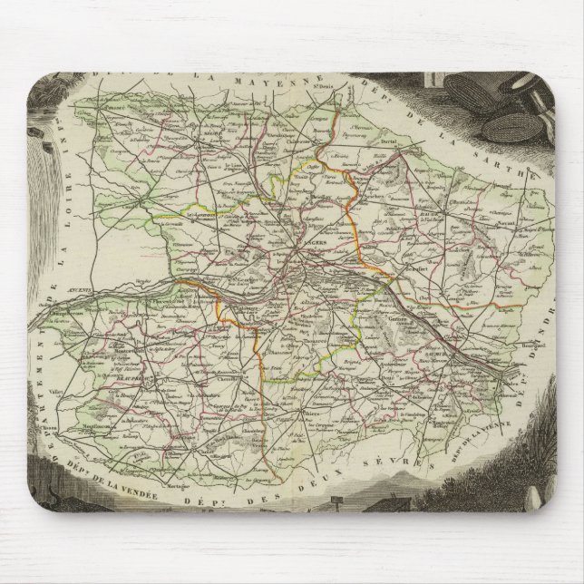 Dept About Hand and Dormouse Mouse Pad (Front)