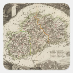 Dept. De La Hte Saone Square Sticker