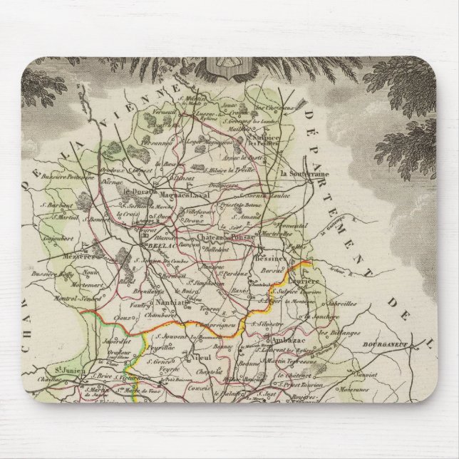 Dept. De La Hte Vienne Mouse Pad (Front)