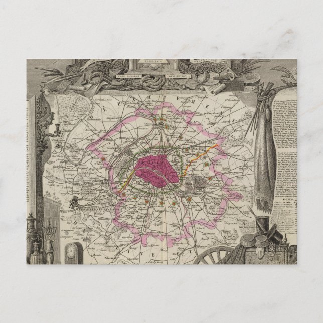 Dept. De La Seine Postcard (Front)