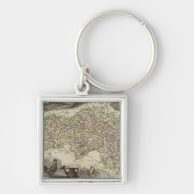 Dept. De L'Orne Key Ring (Front)