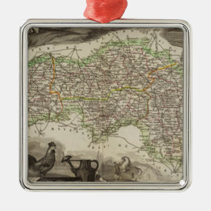 Dept. De L'Orne Metal Tree Decoration