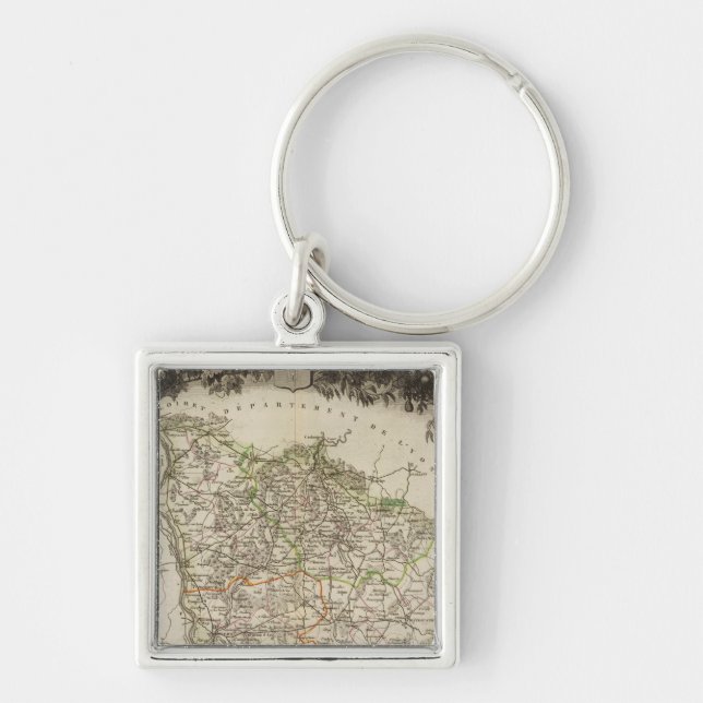 Dept. of Ni?vre Key Ring (Front)