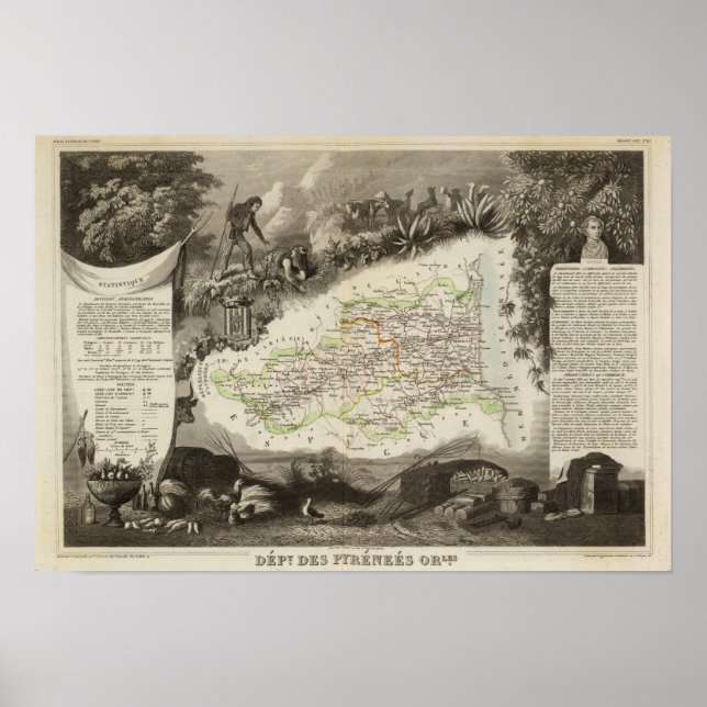 Dept of Pyrenees Orles Poster (Front)