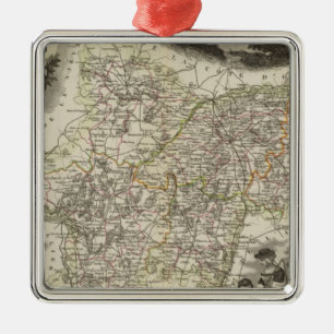 Dept of Saone et Loire Metal Ornament