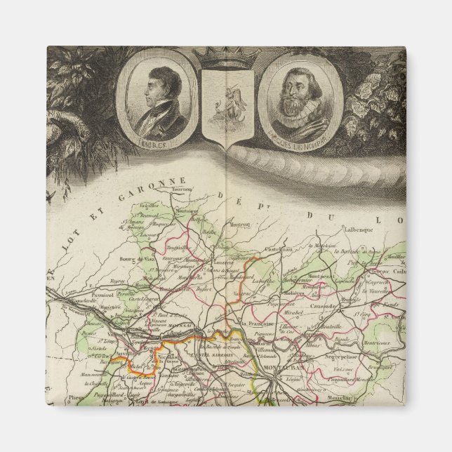 Dept Of Tarn et Garonne Magnet (Front)