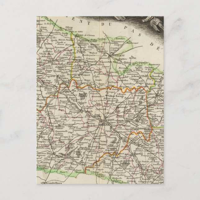 Dept Of The Somme Postcard (Front)