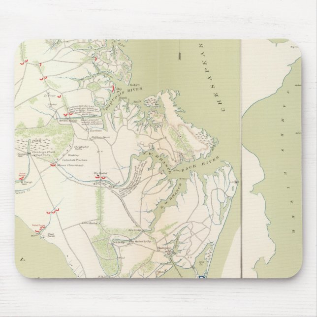 Dept of Virginia, Yorktown to Williamsburg Mouse Pad (Front)