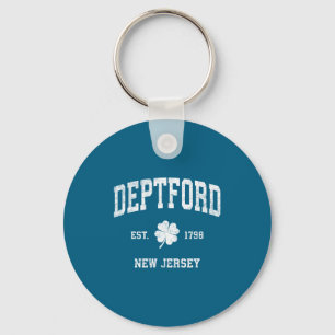 Deptford New Jersey Vintage Shamrock Srts _2 Key Ring