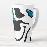 Depth Charge: Abstract Black, White & Blue