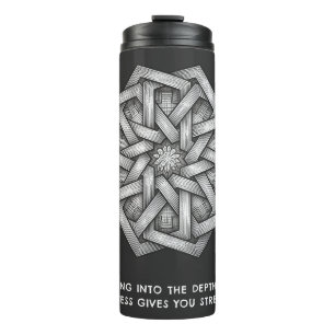 Depths Of Darkness Black Travel Thermal Tumbler