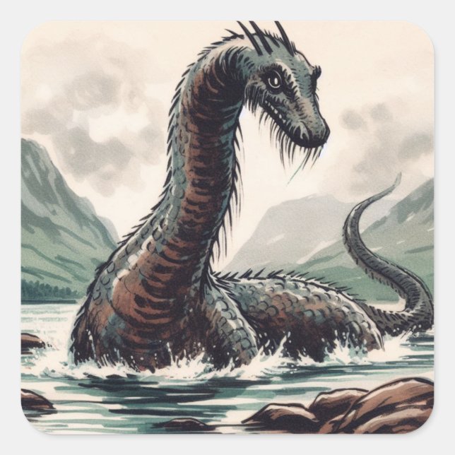 Depths of Legend Square Sticker (Front)