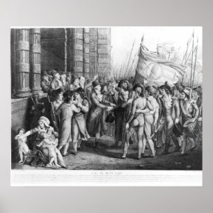 Deputies of National Convention leaving Assembly Poster
