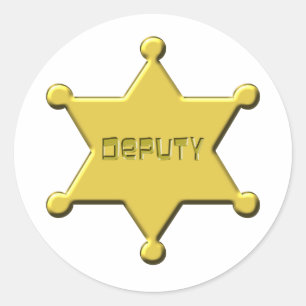 DEPUTY CLASSIC ROUND STICKER