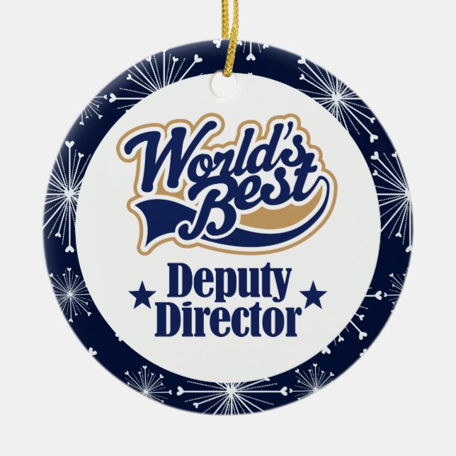 Deputy Director Gift Ornament (Front)