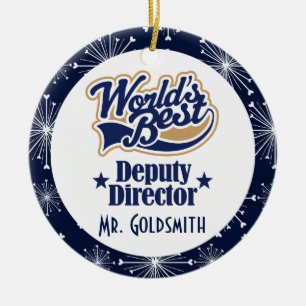 Deputy Director Personalised Gift Ornament