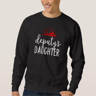 Deputy Fire Chief Firefighter Dad Daughter Sweatshirt