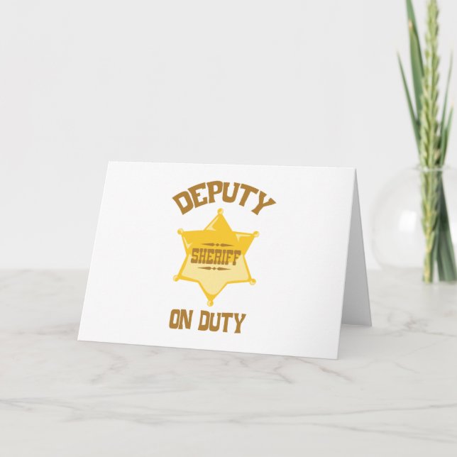 Deputy On Duty Card (Front)