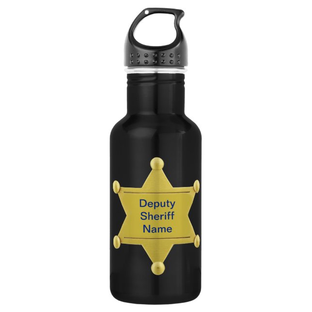 Deputy Sheriff Custom 532 Ml Water Bottle (Front)