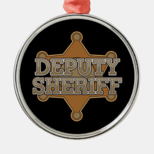 Deputy Sheriff Metal Ornament