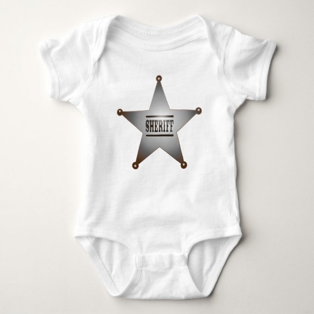 Deputy Sheriff Police Baby Bodysuit (Front)