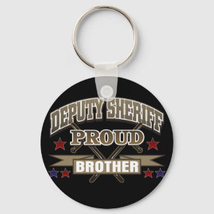 Deputy Sheriff Proud Brother Key Ring
