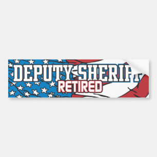 Deputy Sheriff Retired Bumper Sticker