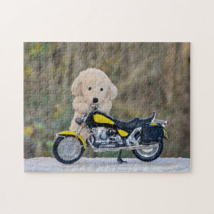 Der  Biker  - Hund    - Jigsaw Puzzle