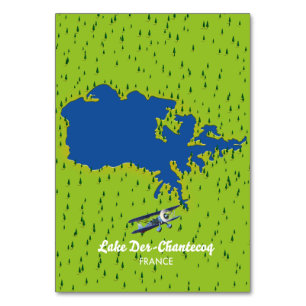 Der chantecoq France lake map Table Number