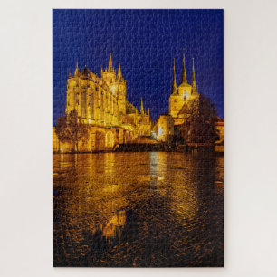 Der Erfurter Dom in Thüringen Jigsaw Puzzle