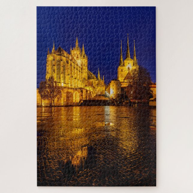 Der Erfurter Dom in Thüringen Jigsaw Puzzle (Vertical)