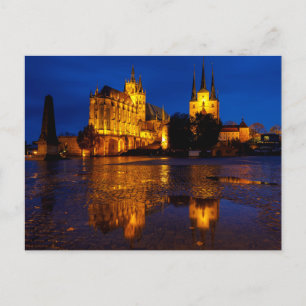 Der Erfurter Dom in Thüringen Postkarte Postcard