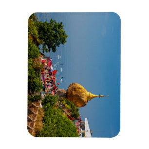 Der Goldene Felsen in Myanmar Magnet
