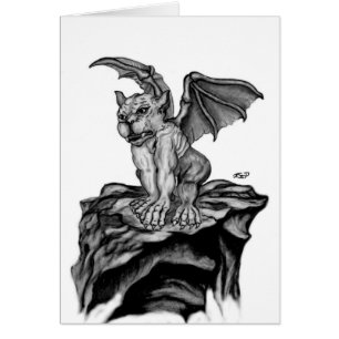 Der kleine Golem - Gargoyle schwarz weiß Design