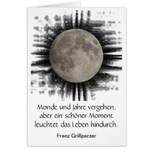Der Mond, la lune, la luna, the moon Karte