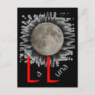 Der Mond, la lune, la luna, the moon Postkarte Postcard
