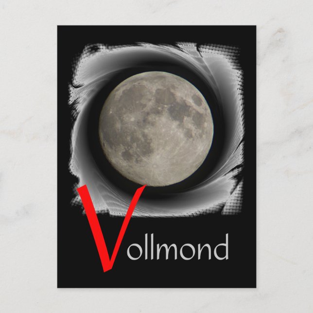 Der Mond, la lune, la luna, the moon Postkarte Postcard (Front)
