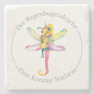 Der Regenbogendrache - Eine Kreatur Natlaras Stone Coaster